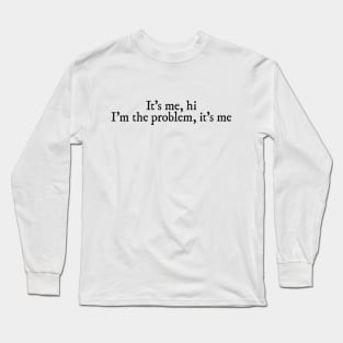 Anti Hero lyrics (black) Long Sleeve T-Shirt